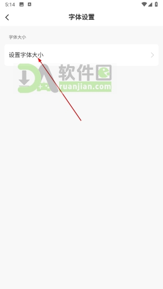 打开字体大小调节页