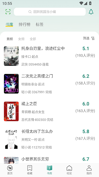 推书君书库分类